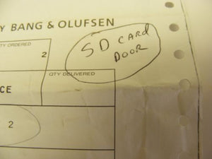BANG & OLUFSEN MEMORY SD CARD BLACK COVER DOOR LID FOR BEOSOUND 2 3165030