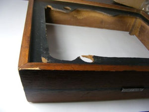 WOOD CASE ONLY FOR DUAL UNITED AUDIO 1218 TURNTABLE CABINET WOODEN BASE