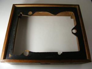 WOOD CASE ONLY FOR DUAL UNITED AUDIO 1218 TURNTABLE CABINET WOODEN BASE