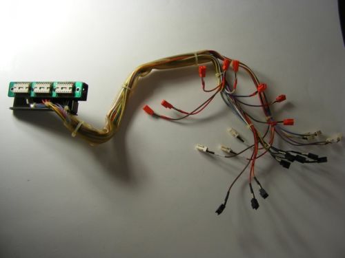 TASCAM 38 8-TRACK CABLE HEAD CONNECTER BLOCK LOOM PCB-102 INPUT CONNECTOR